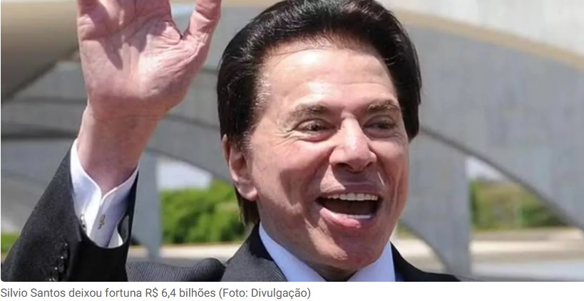 Silvio Santos deixou fortuna de R$ 6,4 bilhões